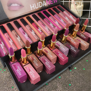 12 <strong>Matte</strong> <strong>Lipstick</strong> 12 Lipgloss 24 Pieces Hudanew <strong>Matte</strong> Liquid <strong>Lipstick</strong> Long Lasting Durable Lip Gloss Beauty Cosmetics Set Labial - Product Image 2