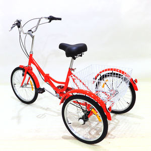 Tricycle adulte pliable 26 "24" 20 " avec panier de courses, tricycle de ville pour personnes âgées - Product Image 5