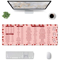 Mousepad bantalan mouse anti selip, alas meja komputer Permukaan anti air halus karet anti licin alami, harga pabrik