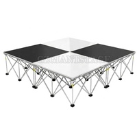 Plateforme de scène intelligente en aluminium, scène portable, plateau de scène blanc pour spectacle