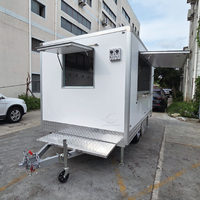 Cuisine mobile entièrement équipée, camion de restauration BBQ, restaurant, pizzeria, bar à limonade, grand conteneur de transport, remorque alimentaire à vendre