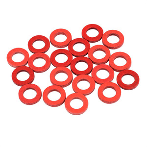Red <b>Flat</b> Washers 16 Mm For Outboard Motors M10 <b>Screw</b> JIS Standard 200pcs - Product Image 2
