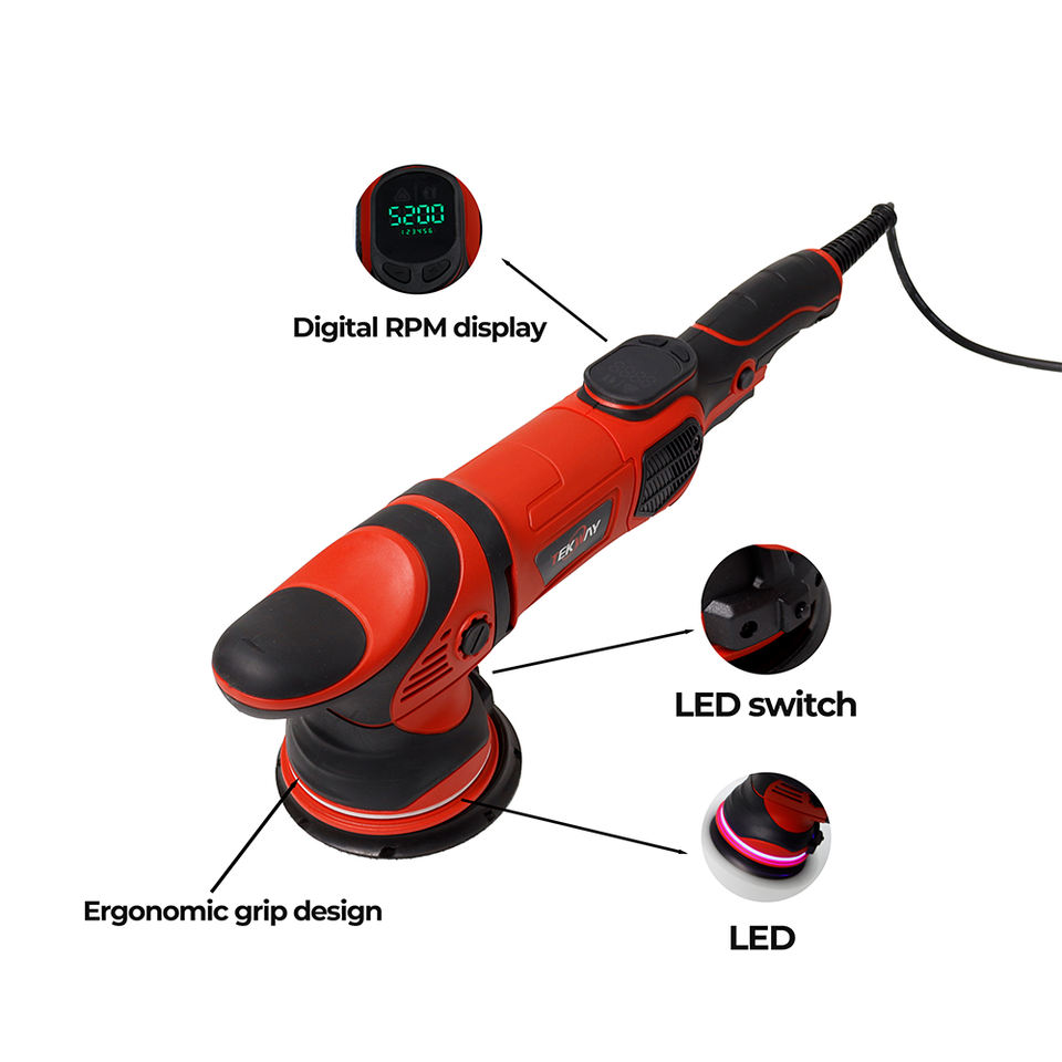 1000W Electric Dual Action Polisher 15mm/21mm Orbital for Car ...