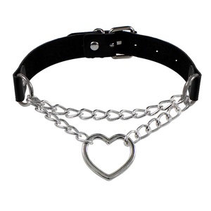 <span class=keywords><strong>Collier</strong></span> ras-du-cou en cuir style punk gothique amusant avec <span class=keywords><strong>laisse</strong></span>, <span class=keywords><strong>collier</strong></span> de soumission avec corde, accessoires de cosplay <span class=keywords><strong>pour</strong></span> femmes - Product Image 1