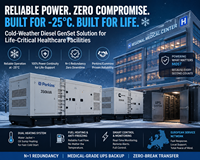 Générateur diesel résistant aux basses températures 50 KVA 75 KVA 100 KVA 125 KVA pour hôpital, utilisation en veille, exploitation minière, construction