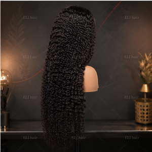 Perruque 100% <span class=keywords><strong>Cheveux</strong></span> Humains Bruts Birmans Bouclés Péruviens Sans Colle, Dentelle Pré-Pluckée, Perruque Frontale 13x4 HD, Dentelle HD Effet Peau, Bonnet Respirant - Product Image 5