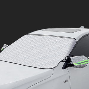 Couverture universelle de neige de pare-brise de voiture de protection UV de <span class=keywords><strong>pluie</strong></span> avec des bandes réfléchissantes - Product Image 5