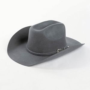 Autumn Winter New Fashion 100% Wool Felt Cowboy <b>Hat</b> Buckle Decorative Warped Wide Brim <b>for</b> Outdoor Fishing Travel Warm Adults - Product Image 3