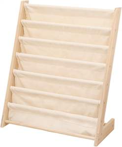 202505 in legno immagine libri di stoccaggio libreria organizzatore scaffali in tessuto <span class=keywords><strong>Rack</strong></span> per camera da letto 75x30x80cm - Product Image 1