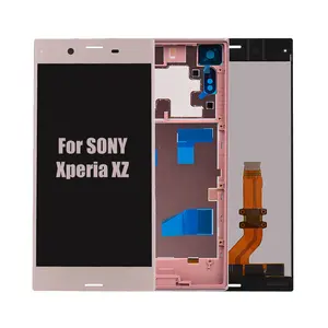Orijinal 5.2 "dokunmatik LCD ekran ekran değiştirme SONY Xperia XZ için ekran F8331 F8332 Digitizer meclisi