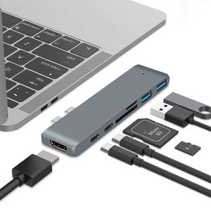 Adaptateur USB 3.1 Type-C vers HDM <span class=keywords><strong>Hub</strong></span> 4K Thunderbolt 3 USB C <span class=keywords><strong>Hub</strong></span> 3.0 TF SD pour <span class=keywords><strong>MacBook</strong></span> <span class=keywords><strong>Air</strong></span> 13 15 Pro 14 M4 M3 <span class=keywords><strong>M2</strong></span> M1 - Product Image 3
