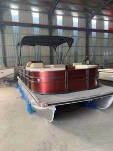 Botes Pontón Personalizados de 15 pies/17 pies/19 pies/21 pies/23 pies/25 pies/27 pies/29 pies, Bote Pontón de Aluminio para Fiestas - Product Image 3