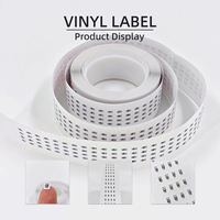 Étiquettes carrées personnalisées en vinyle avec système d'alimentation par bande et 1 bande sur plateau, idéales pour les lignes de lunettes, service d'impression OEM