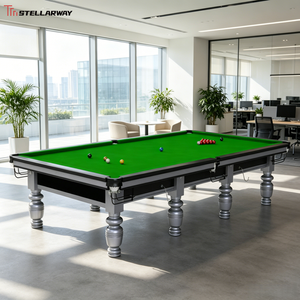 <span class=keywords><strong>Mesa</strong></span> <span class=keywords><strong>de</strong></span> Snooker <span class=keywords><strong>de</strong></span> Diseño Moderno y Lujoso <span class=keywords><strong>de</strong></span> 9 pies x 10 pies, con Marco <span class=keywords><strong>de</strong></span> Madera Sólida Desmontable, Resistente a los Arañazos, para Interiores, Ideal para Villas - Product Image 3