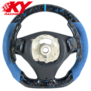 Volante deportivo personalizado de fibra de carbono forjada y cuero con levas de cambio para BMW E90 E91 E92 E93 M3 328i 330i 335d 135i - Product Image 3