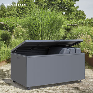 Aluminium jardin étanche extérieur maison patio bacs <span class=keywords><strong>de</strong></span> <span class=keywords><strong>rangement</strong></span> conteneurs métal <span class=keywords><strong>cube</strong></span> coussin boîte armoire meubles para patio - Product Image 5