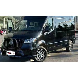 Per Mercedes Benz <span class=keywords><strong>Sprinter</strong></span> W906 <span class=keywords><strong>W907</strong></span> W910 2018-2020 aggiornamento al kit carrozzeria modello AMG include gruppo paraurti anteriore con griglia - Product Image 6