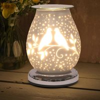 3d Glass Novelty Magic Night Light Aroma Electric Firework Oil Wax Melt Incense Burner Lamp Bedroom Fragrance Touch Lampes de table