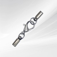 Clip de Poids Rond Transparent Plaqué Cuivre avec Chaîne d'Extension et Fermoir pour la Fabrication de Bracelets