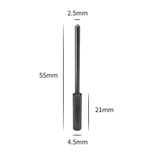 Universal 2.5mm Tip Dot Peen Marking Needle Set High Hardness Carbide Stylus for Aerospace Part Marking Machine