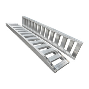 Rampa de carga de aluminio con capacidad de 3 toneladas para cortacésped, tractores pequeños, motocicletas, miniexcavadoras, montacargas, apiladores - Product Image 1