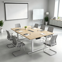 Bureau debout électrique à double moteur, bureau réglable en hauteur pour poste de travail à domicile