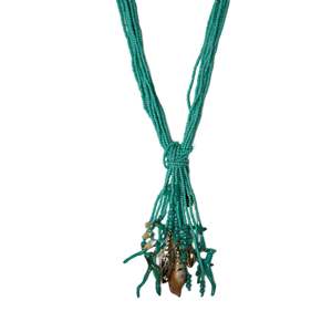 Collar de Moda con Cuentas, Acero Inoxidable 316L, Baño de Oro PVD, Resistente y Sostenible, con Colgante de Perlas y Conchas de Varias Capas - Product Image 3