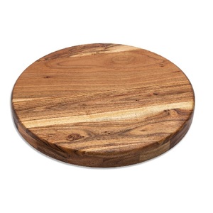 Hot Selling Hand Crafted Round Tray Large Round Acacia Wood Serving Tray Wooden Tray for Dry Fruits Cake Vegetables for Sale - Product Image 4