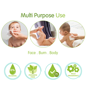 Lingettes pour bébé OEM d'usine, 80 lingettes, tissu non tissé spunlace, haute qualité, lingettes humides naturelles et organiques pour le nettoyage des bébés - Product Image 4