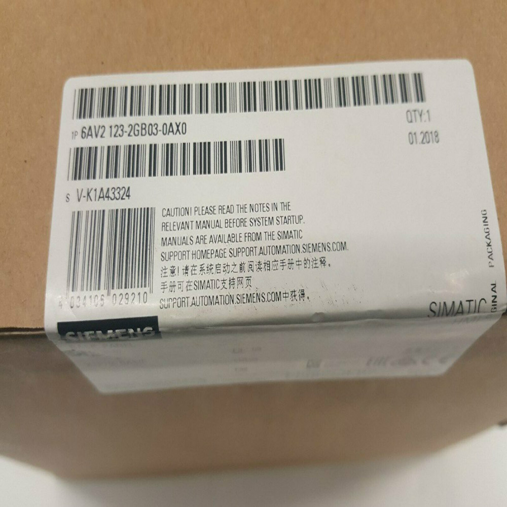 6AV2123-2GB03-0AX0 | Интерфейс SIMATIC HMI | Новый оригинальный | Германия | 6AV2 123-2GB03-0AX0