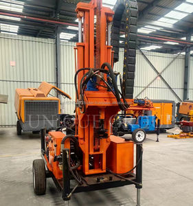 ÚNICO precio de fábrica alto rendimiento 150m tipo rueda plataforma de perforación de pozos de agua para máquinas de perforación de pozos de agua - Product Image 3