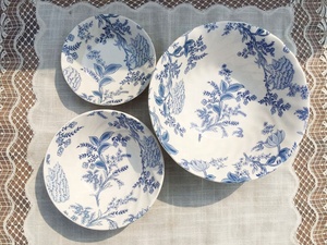 <b>Cheap</b> Price British Retro Tulip Ceramic Plate Exquisite Blue and White Dinner Set - Product Image 2