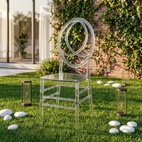 Großhandel Modernes Design Bestseller Klarer Transparenter Acryl Farmhaus Klappbarer Chiavari-Stuhl Hochzeits- und Veranstaltungsstuhl