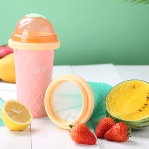 Taza de helado casera, vaso para batidos con doble capa, arena creativa