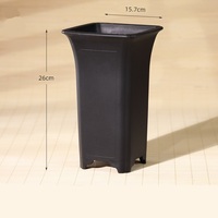 Pot de plantation d'orchidées en plastique carré classique de 15.5cm * 26cm