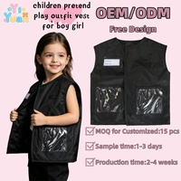Costume de jeu de rôle pour enfants, veste d'agent de police pour garçons et filles, impression personnalisée, logo couleur, design personnalisé, tenue de jeu de rôle pour enfants