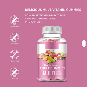 Vitamines gommeuses pour adultes de marque privée multivitamines oméga 3 B12 pour hommes et femmes suppléments à base de plantes fabriqués aux États-Unis - Product Image 2