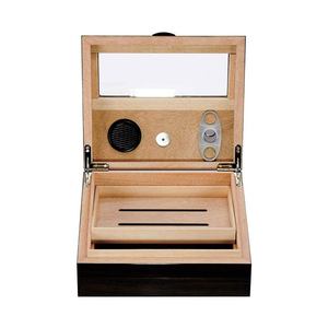 Personalized Walnut Box - Inclined Glass Window & High-Gloss Lacquer, Custom Chinese Style Case