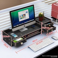 Support de bureau personnalisé pour écran d'ordinateur, étagère de rangement, organiseur de clavier, boîte de rangement de bureau, fournitures de bureau