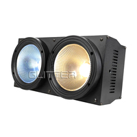 200W blanc chaud 3in1 Disco scène faisceau lumineux projecteur aluminium 2 yeux LED COB Blinder DMX contrôle effet de remplissage