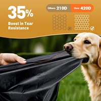 Housse de protection pour canapé de jardin en tissu Oxford imperméable et anti-poussière avec sangles élastiques
