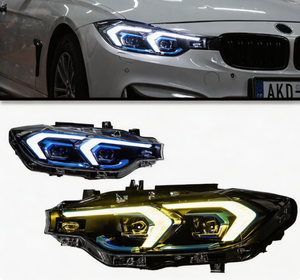 ไฟหน้า LED 6000K 36W 6000 ลูเมนส์ สำหรับรถยนต์ซีรีส์ 3 รุ่น F30/F35 ปี 2013-2018 12V ชุดอัพเกรดใหม่ พร้อมไฟเลี้ยว หลอดไฟ D2H - Product Image 1