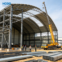 Hangar de Acero Prefabricado de Gran Envergadura, Galvanizado en Caliente, Hangar Metálico para Aviones de Alta Capacidad de Carga