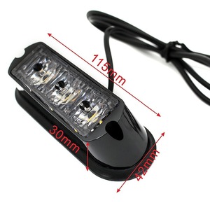 Đèn Nhấp Nháy Khẩn Cấp Chống Nước 3 Bóng <span class=keywords><strong>LED</strong></span> <span class=keywords><strong>12V</strong></span> 24V Công Suất Cao Đèn Cảnh Báo Màu Hổ Phách Đỏ Xanh Dương Trắng Thông Dụng - Product Image 2