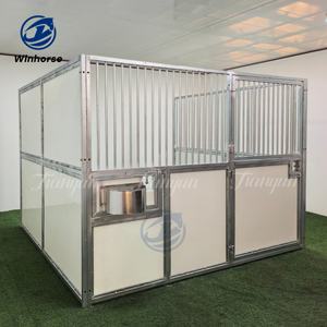 HDPE Dolgulu ve Galvaniz Borulu, Kolay Kurulumlu Geçici At Ahırı Taşınabilir Ahır Panelleri - Product Image 6