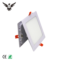 Plafonnier LED encastré carré ultra-plat 3W 6W 9W 12W 18W 24W avec driver IC AC85-265V pour éclairage hôtelier