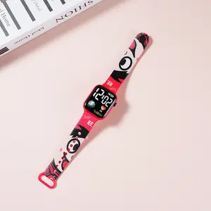 Manufacturers supply 2023 new personality cute square children's student sports electronic watch