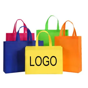 Saco não tecido Mercearia Compras Garment Bags Party Gift Tote Sacos de doces não tecidos reutilizáveis