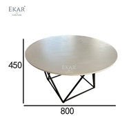 Table basse ronde moderne simple Mobilier de salon fonctionnel et élégant