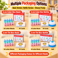Jeu éducatif Montessori en bois pour apprendre l'orthographe : blocs de lettres, cartes flash et jeu d'association pour enfants garçons et filles